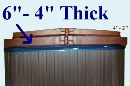 Ultra Deluxe Hot Tub Covers - 1.0 pound foam, 6