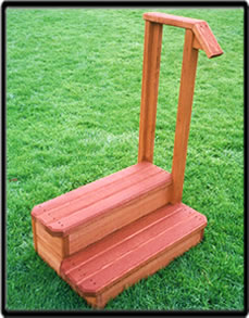 Hot Tub Steps with Handrail