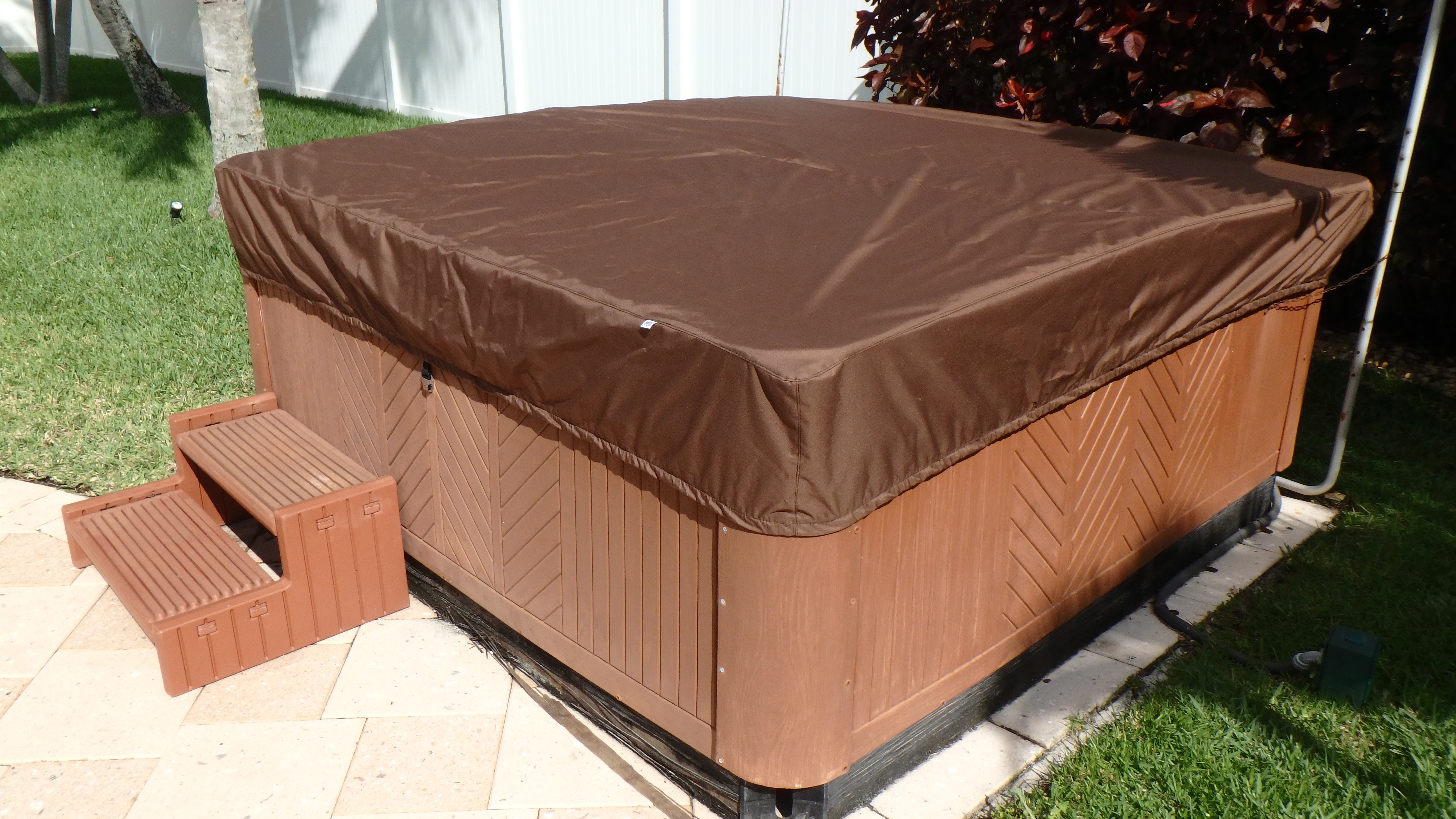 Tissu Oxford Hot Tub Cover Round All-Weather Protecteur Spa Cover intempéries 