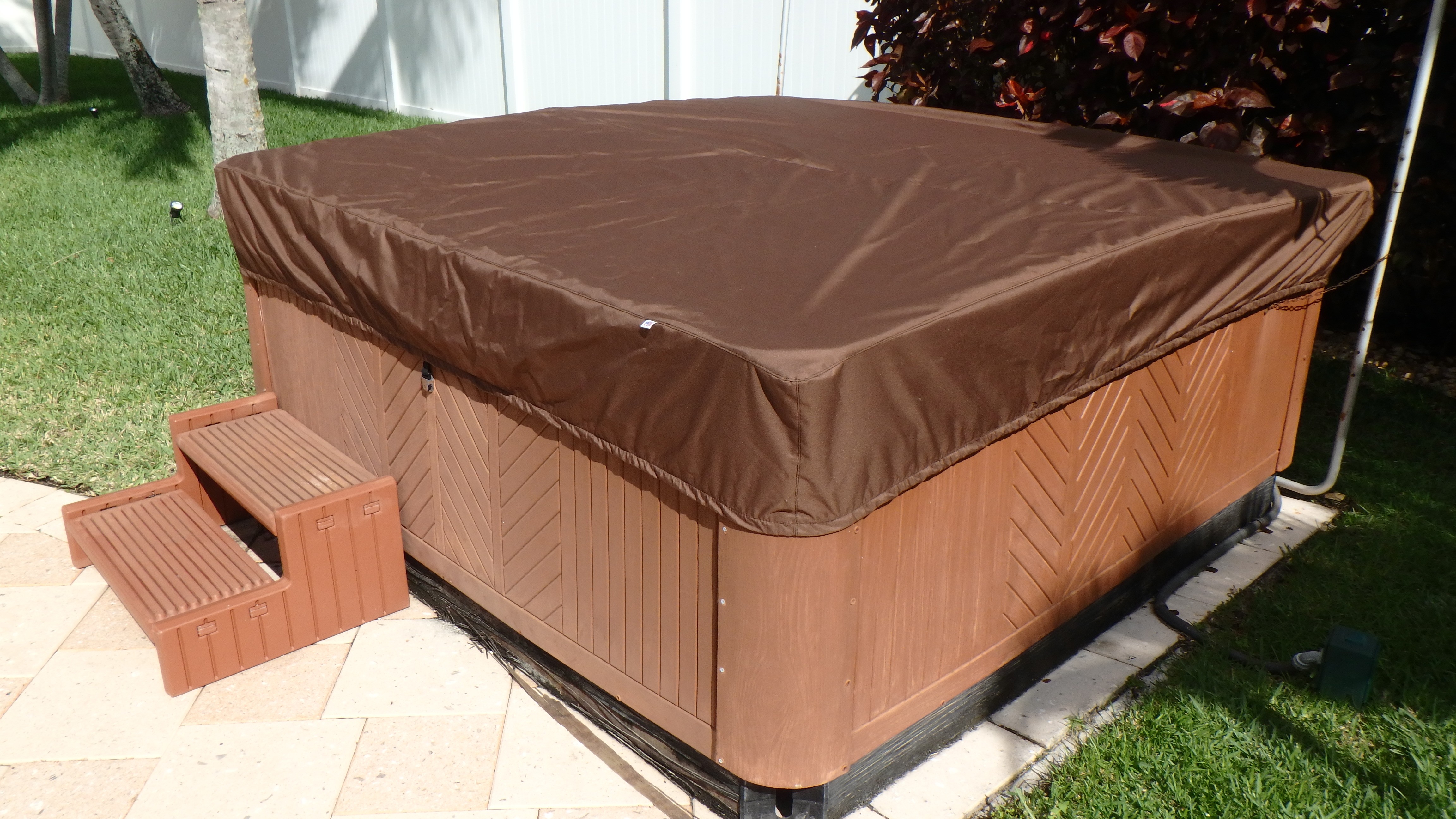 Custom Size, Elastic Band, Chocolate Spa Cap