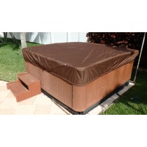 Custom Size, Elastic Band, Chocolate Spa Cap