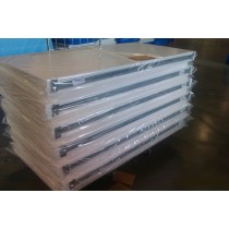 Foam cores in vapor barrier with C-channel