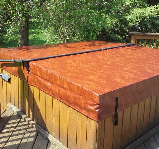 Hot tub cover - After Hot tub cover - After