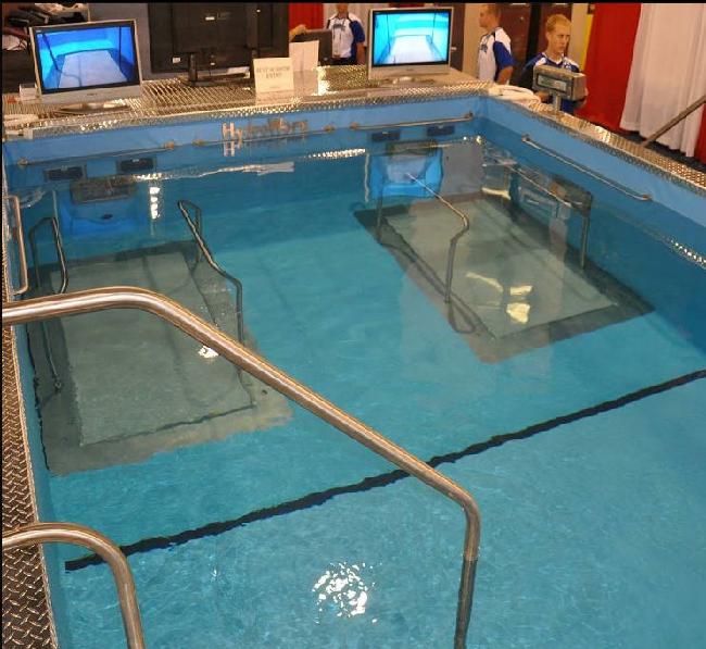 In pool treadmills for help with weight bearing