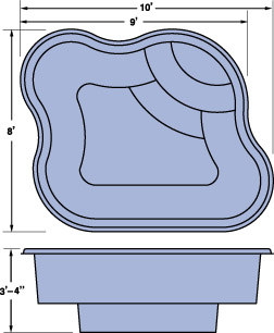Non-geometric, unusual shaped hot tub cover